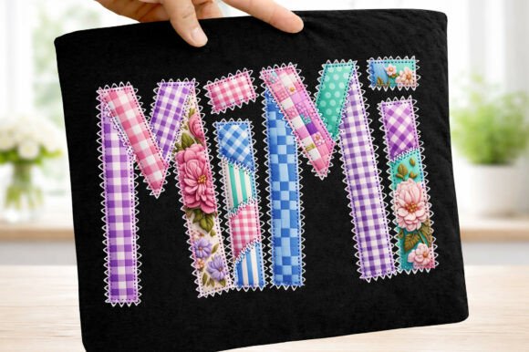 Download Mimi Mom Mama Patchwork Mother's Day Png - Mother's day Collection
