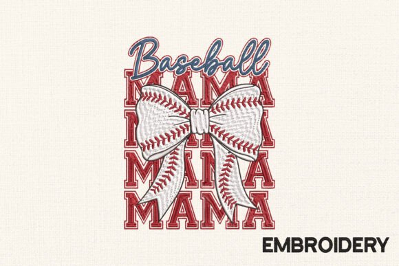 Download Baseball Mama Embroidery, Mother's Day - Mother's day Collection