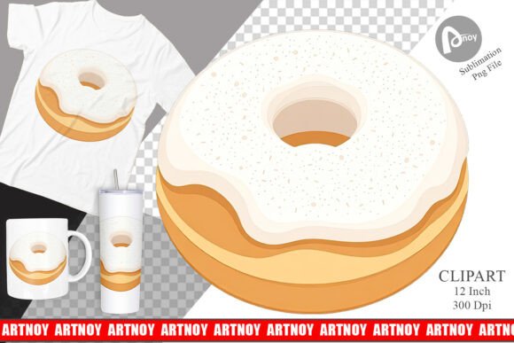 Download Powdered Donut Clipart - Powdered Collection